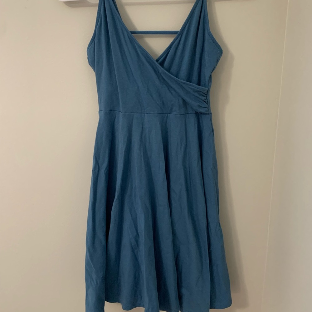 Flowy Short Blue Dress